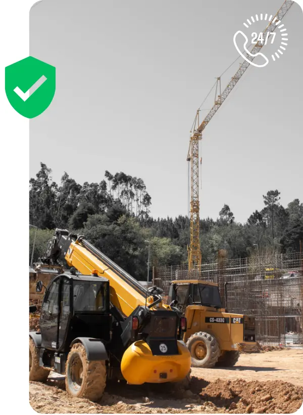 Chariot télescopique au chantier Maroc